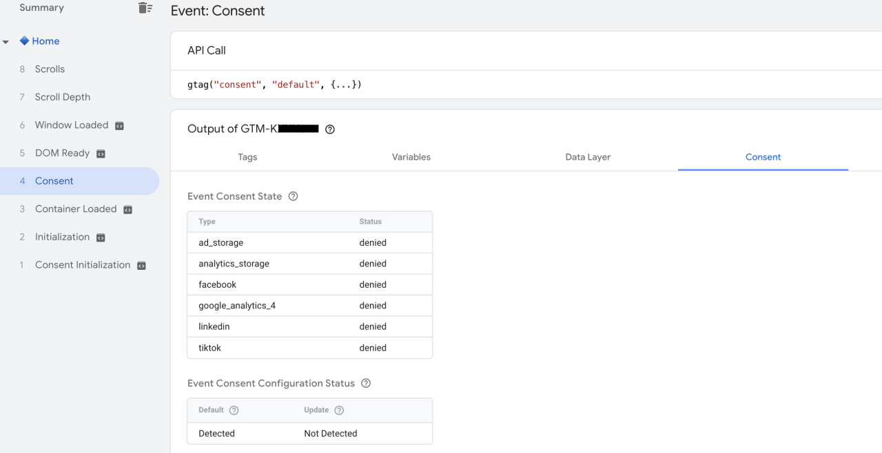 Google Tag Manager Consent Mode.